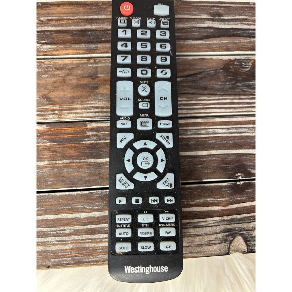 Westinghouse TV Remote GUC Black